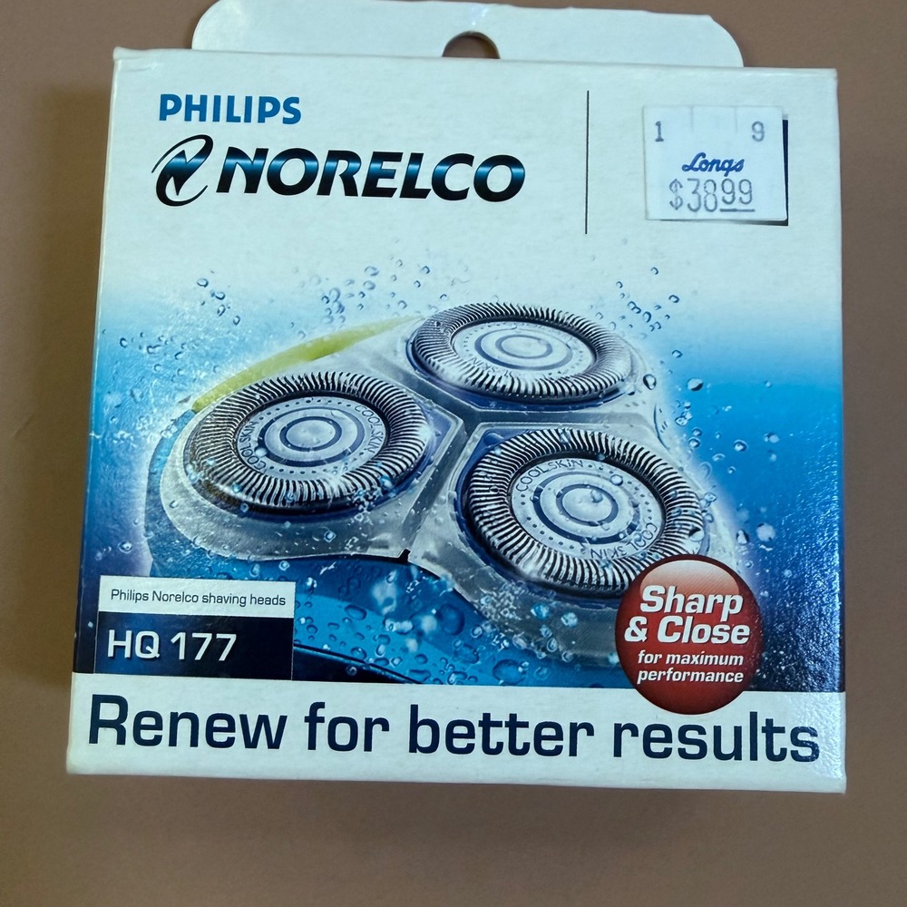 Philips Norelco HQ177 Cool Skin Shaving Heads Replacement 3 Pack 7700 Series